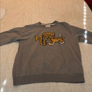 MU Tiger Men's Gray Crewneck Sweater